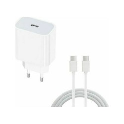 QIHANG Φορτιστής με Θύρα USB-C και Καλώδιο USB-C 20W Power Delivery Λευκός (Z8)