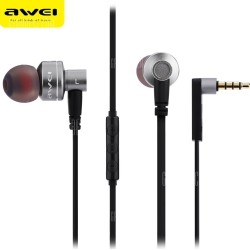 Awei ES10TY In-ear Handsfree με Βύσμα 3.5mm Ασημί