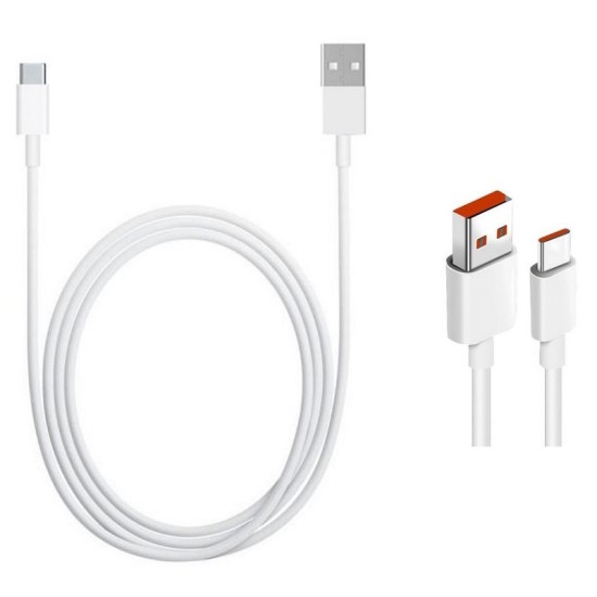 Xiaomi USB 3.1 Cable USB-C male - USB-A male Λευκό 1m 