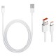 Xiaomi USB 3.1 Cable USB-C male - USB-A male Λευκό 1m 