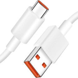 Xiaomi USB 3.1 Cable USB-C male - USB-A male Λευκό 1m 