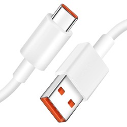 Xiaomi USB 3.1 Cable USB-C male - USB-A male Λευκό 1m 