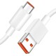 Xiaomi USB 3.1 Cable USB-C male - USB-A male Λευκό 1m 