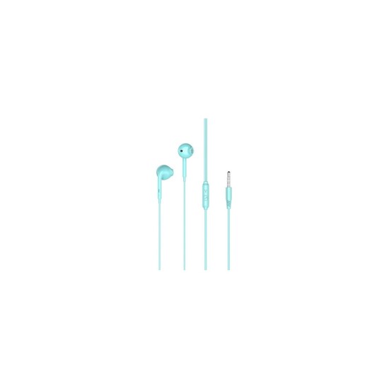 XO EP28 Earbuds Handsfree με Βύσμα 3.5mm Τιρκουάζ