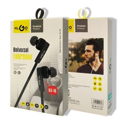 KLGO KS-16 In-ear Handsfree με Βύσμα 3.5mm Μαύρο