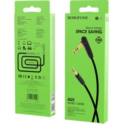 Borofone Καλώδιο 3.5mm male - 3.5mm male Μαύρο 1m (BL4)