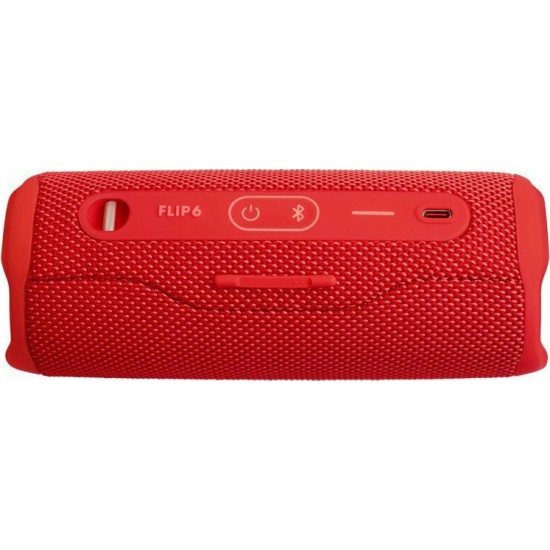 JBL Flip 6 Αδιάβροχο Ηχείο Bluetooth 30W με Διάρκεια Μπαταρίας έως 12 ώρες Κόκκινο
