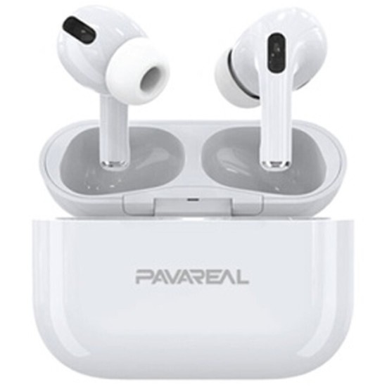 Pavareal P5 In-ear Bluetooth Handsfree Ακουστικά με Θήκη Φόρτισης Λευκά