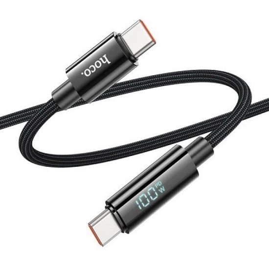 Hoco USB 2.0 Cable USB-C male - USB-C Μαύρο