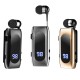 K55 αναδιπλούμενο καλώδιο BT5.2 Smart In-ear Single Sports Earphone (Γκρι)