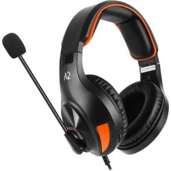 Sades A2 Over Ear Gaming Headset με σύνδεση 3.5mm SA-A2-OR 