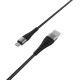 Borofone BX32 Braided USB 2.0 to micro USB Cable Μαύρο 1m