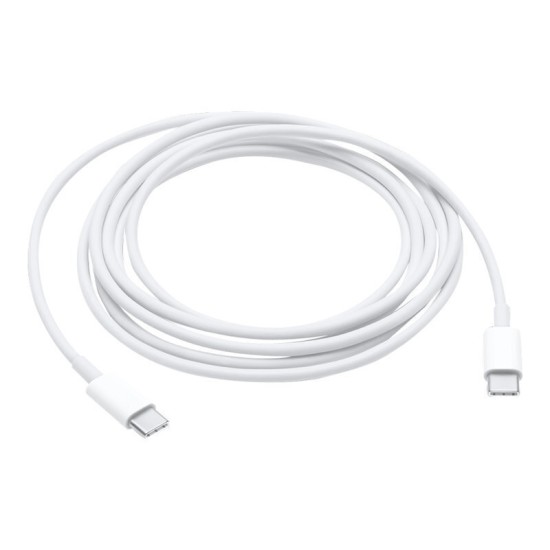 Apple Braided USB 2.0 Cable USB-C male - USB-C Λευκό 1m