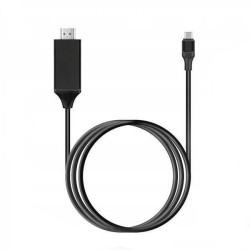 HDMI 1.4 Cable HDMI male - USB-C male 2m Μαύρο