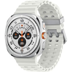 Samsung Galaxy Watch Ultra Titanium 47mm Αδιάβροχο με eSIM και Παλμογράφο (Titanium White)