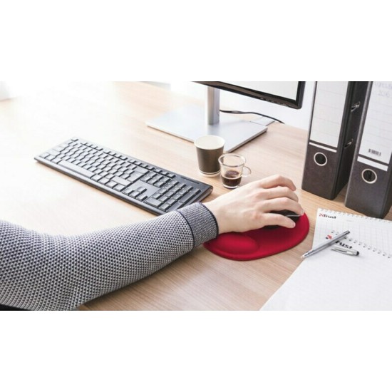 TRUST BIGFOOT GEL MOUSEPAD RED