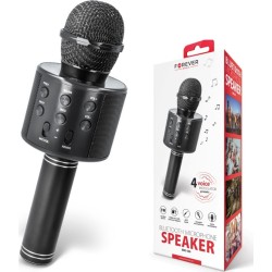 Forever Ασύρματο Μικρόφωνο Karaoke BMS-300 σε Μαύρο Χρώμα