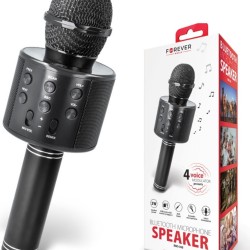 Forever Ασύρματο Μικρόφωνο Karaoke BMS-300 σε Μαύρο Χρώμα