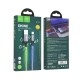 Hoco U112 Shine LED USB 2.0 Cable USB-C male - USB-A male Χρυσό 1m