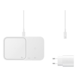 Samsung Ασύρματος Φορτιστής (Qi Pad) 15W Power Delivery Λευκός (Fast Wireless Duo Charger & Adapter)