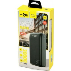 KLGO Power Bank KP-88 30000mAh Μαύρο