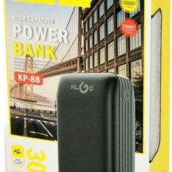 KLGO Power Bank KP-88 30000mAh Μαύρο