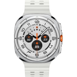 Samsung Galaxy Watch Ultra (2025) Titanium 47mm Αδιάβροχο με eSIM και Παλμογράφο (Λευκό)