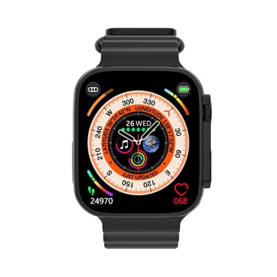 X8 Ultra Smartwatch με Παλμογράφο (Μαύρο)