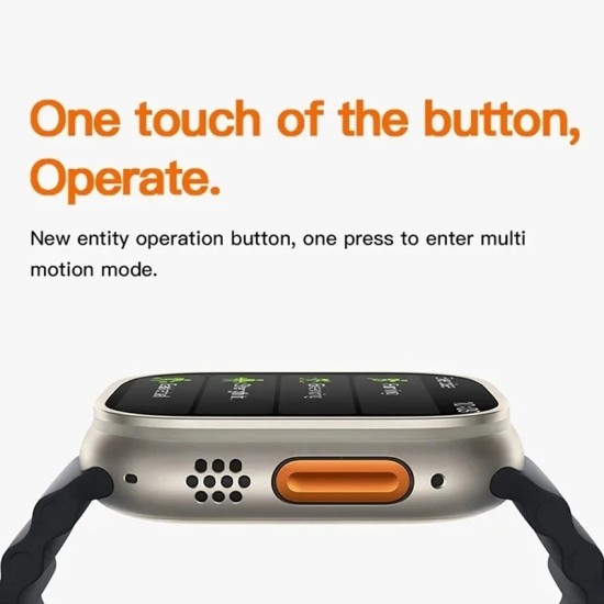 X8 Ultra Smartwatch με Παλμογράφο (Μαύρο)