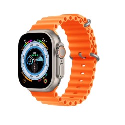 X8 Ultra Smartwatch με Παλμογράφο (Champagne Gold)