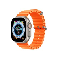 X8 Ultra Smartwatch με Παλμογράφο (Champagne Gold)