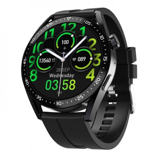 Sunpin SW-03 Smartwatch με Παλμογράφο (Μαύρο)