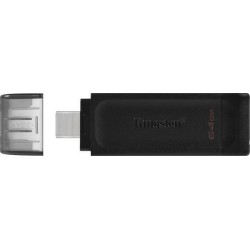 Kingston DataTraveler 70 64GB USB 3.2 Stick με σύνδεση USB-C Μαύρο