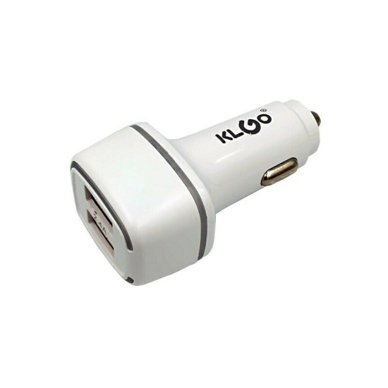 KLGO Φορτιστής Αυτοκινήτου Μαύρος TC-08 Γρήγορης Φόρτισης με Θύρες: 2xUSB