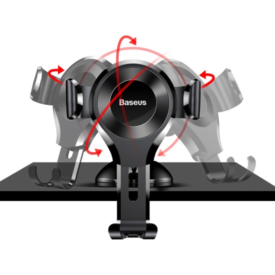 Baseus Βάση Κινητού Αυτοκινήτου Osculum Type Gravity με Ρυθμιζόμενα Άγκιστρα