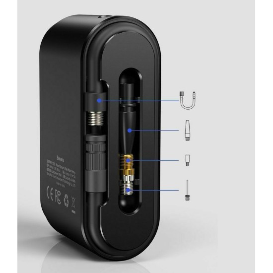 Baseus Τρόμπα Αυτοκινήτου Smart 120PSI Επαναφορτιζόμενη 4000Ah