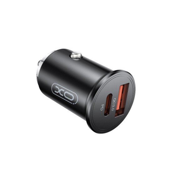 XO Design Auto Charger CC43, Quick Charge, 45W, Black (EU Blister)