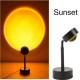 Διακοσμητικό Φωτιστικό LED Επιτραπέζιο Sunset Lamp Κόκκινο Ηλιοβασίλεμα σε Μαύρο Χρώμα