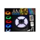 Αδιάβροχη Ταινία LED RGB 5m με Τροφοδοτικό και Τηλεχειριστήριο SMD5050 12V
