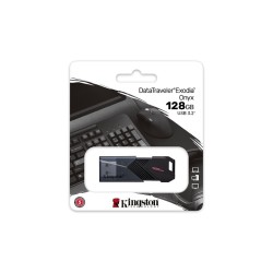 Kingston DataTraveler Exodia Onyx 128GB USB 3.2 Stick Γκρι