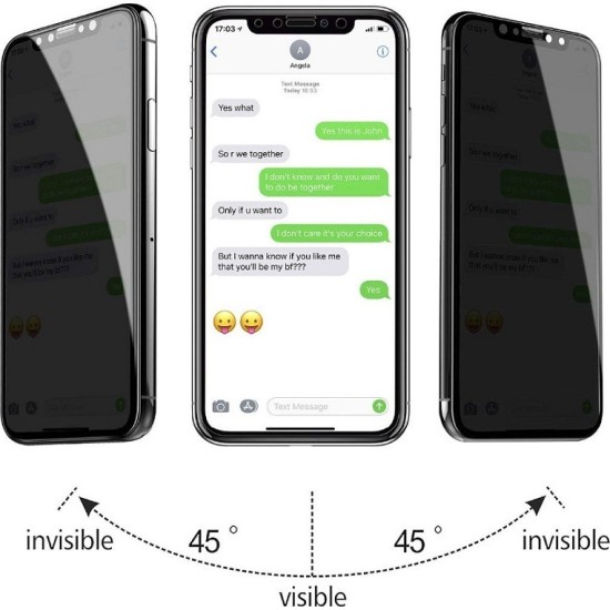 Privacy Full Face Tempered Glass (iPhone 13 Pro Max)