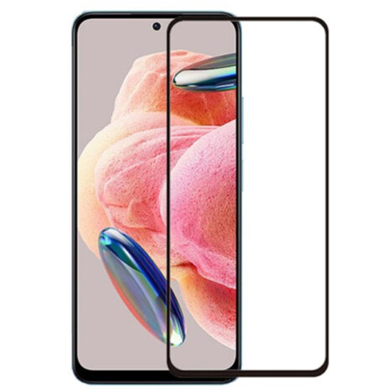 Full Glue Full Face Tempered Glass Μαύρο (Redmi Note 12S)