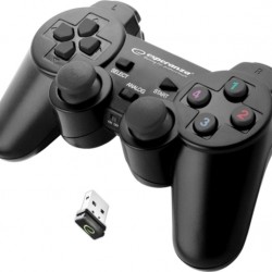 Esperanza Gladiator Ασύρματο Gamepad για PC / PS3 Black