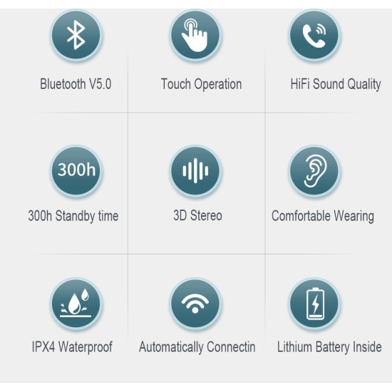 Awei T29 In-ear Bluetooth Handsfree Μαύρο