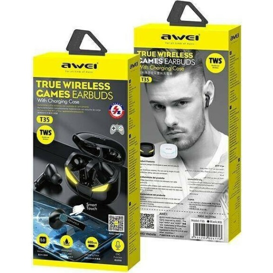 Awei T35 In-ear Bluetooth Handsfree Μαύρο