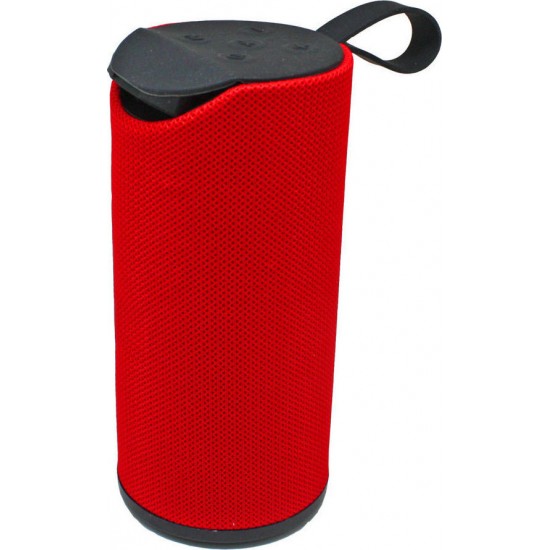 T&G TG-113 Ηχείο Bluetooth 10W με Ραδιόφωνο και 3 ώρες Λειτουργίας Red 