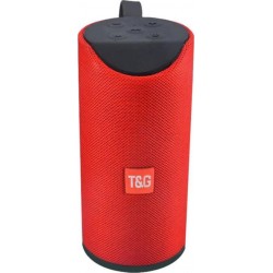 T&G TG-113 Ηχείο Bluetooth 10W με Ραδιόφωνο και 3 ώρες Λειτουργίας Red 