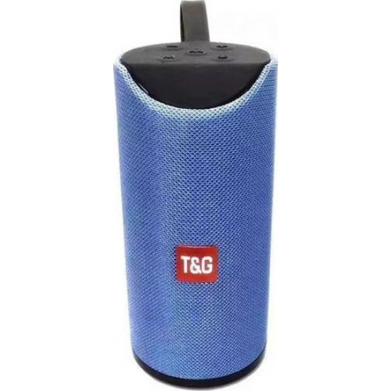 T&G TG-113 Ηχείο Bluetooth 10W με Ραδιόφωνο και 3 ώρες Λειτουργίας Blue