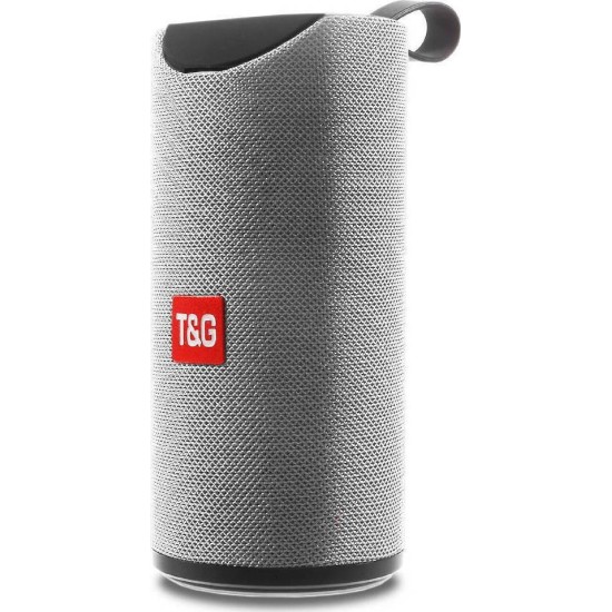 T&G TG-113 Ηχείο Bluetooth 10W με Ραδιόφωνο και 3 ώρες Λειτουργίας Grey 