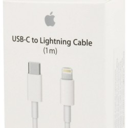 Apple Regular USB 2.0 Cable USB-C male - Lightning Λευκό 1m (MQGJ2ZM/A)